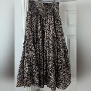 Ralph Lauren Leopard Maxi Skirt